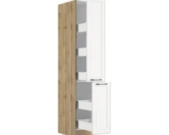 Held Möbel Apothekerschrank Lübeck BxTxH 30 x 60 x 200 cm weiß matt zerlegt 487.6330