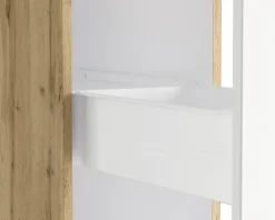 Held Möbel Apothekerschrank Lübeck BxTxH 30 x 60 x 200 cm weiß matt zerlegt 487.6330