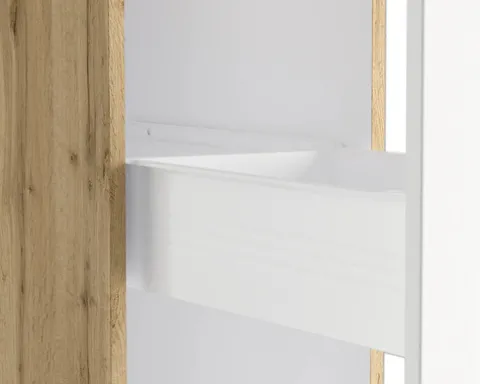 Held Möbel Apothekerschrank Lübeck BxTxH 30 x 60 x 200 cm weiß matt zerlegt 487.6330