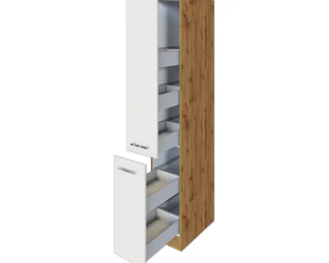 Held Möbel Apothekerschrank Sorrento BxTxH 30 x 60 x 200 cm weiß matt zerlegt 487.6270