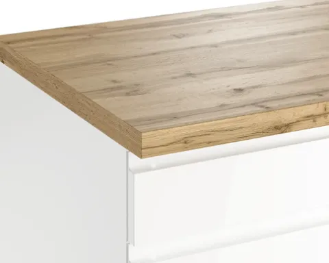 Held Möbel Auszugunterschrank Kiel BxTxH 180 x 60 x 86 cm weiß hochglanz zerlegt 466.1.6341