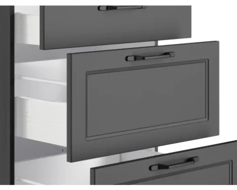 Held Möbel Auszugunterschrank Lübeck BxTxH 120 x 60 x 86 cm grau matt zerlegt 465.1.6331