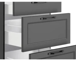 Held Möbel Auszugunterschrank Lübeck BxTxH 180 x 60 x 86 cm grau matt zerlegt 466.1.6331