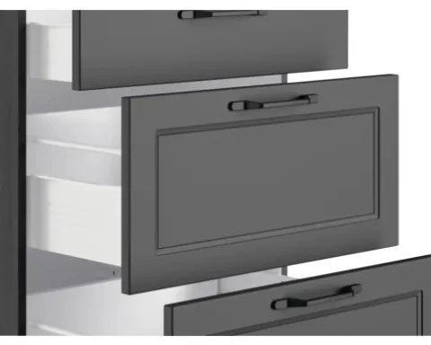 Held Möbel Auszugunterschrank Lübeck BxTxH 180 x 60 x 86 cm grau matt zerlegt 466.1.6331