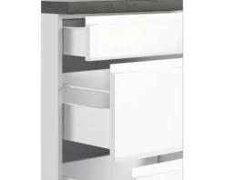 Held Möbel Auszugunterschrank Kiel BxTxH 180 x 60 x 86 cm weiß hochglanz zerlegt 466.1.6340