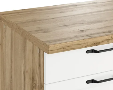 Held Möbel Auszugunterschrank Lübeck BxTxH 180 x 60 x 86 cm weiß matt zerlegt 466.1.6330