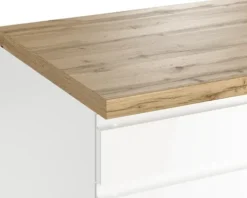 Held Möbel Auszugunterschrank Kiel BxTxH 120 x 60 x 86 cm weiß hochglanz zerlegt 465.1.6341