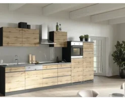 Held Möbel Backofen/Kühlumbauschrank für 88er Einbaukühlschrank PISA BxTxH 60 x 60 x 166 cm wildeiche matt zerlegt Anschlag reversibel 449.6310