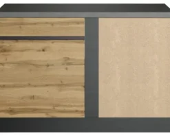 Held Möbel Eckunterschrank PISA BxTxH 120 x 60 x 86 cm wildeiche matt zerlegt Anschlag reversibel 473.2.6310