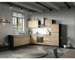 Held Möbel Eckunterschrank PISA BxTxH 120 x 60 x 86 cm wildeiche matt zerlegt Anschlag reversibel 473.2.6310