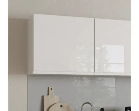 Held Möbel Hängeschrank Kiel BxTxH 60 x 34 x 57 cm weiß hochglanz zerlegt 306.6341