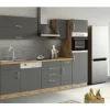 Held Möbel Hängeschrank Sorrento BxTxH 40 x 34 x 57 cm anthrazit matt zerlegt Anschlag reversibel 300.6271