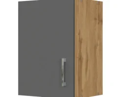 Held Möbel Hängeschrank Sorrento BxTxH 40 x 34 x 57 cm anthrazit matt zerlegt Anschlag reversibel 300.6271