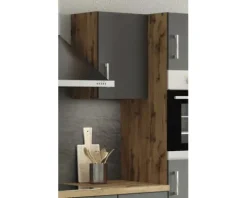 Held Möbel Hängeschrank Sorrento BxTxH 40 x 34 x 57 cm anthrazit matt zerlegt Anschlag reversibel 300.6271