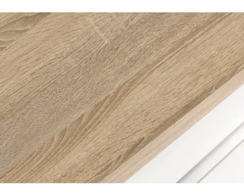 Held Möbel Küchenzeile mit Geräten Mailand 390 cm weiß hochglanz zerlegt Variante reversibel 638.1.6210