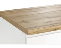Held Möbel Küchenzeile mit Geräten Kiel 300 cm weiß hochglanz zerlegt Variante reversibel 1106.6341