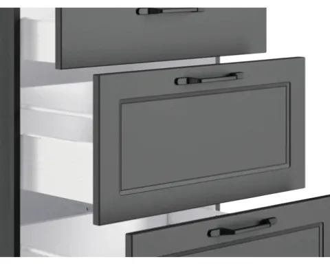 Held Möbel Küchenzeile mit Geräten Lübeck 300 cm grau matt zerlegt Variante reversibel 1103.6331