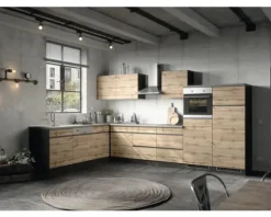 Held Möbel Kühlumbauschrank für 145er Einbaukühlschrank PISA BxTxH 60 x 60 x 166 cm wildeiche matt zerlegt Anschlag reversibel 496.6310