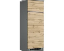 Held Möbel Kühlumbauschrank für 145er Einbaukühlschrank PISA BxTxH 60 x 60 x 166 cm wildeiche matt zerlegt Anschlag reversibel 496.6310