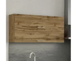 Held Möbel Klapphängeschrank Sorrento BxTxH 110 x 34 x 57 cm eiche hell matt zerlegt Anschlag reversibel 353.6272