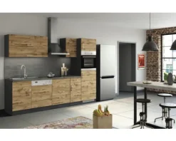 Held Möbel Klapphängeschrank Sorrento BxTxH 110 x 34 x 57 cm eiche hell matt zerlegt Anschlag reversibel 353.6273