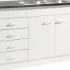 Held Möbel Spülenschrank inkl Spüle Keine BxTxH 120 x 60 x 85 cm weiß matt zerlegt 956.8001