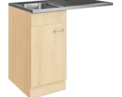 Held Möbel Spülenschrank inkl Spüle Keine BxTxH 100 x 60 x 85 cm buche matt zerlegt 948.6017