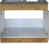 Held Möbel Spülenschrank inkl Spüle Sorrento BxTxH 100 x 60 x 86 cm eiche hell matt zerlegt Anschlag reversibel 476.6281
