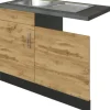 Held Möbel Spülenschrank inkl Spüle Sorrento BxTxH 110 x 60 x 86 cm eiche hell matt zerlegt 478.6282