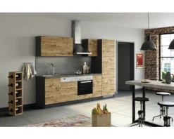 Held Möbel Spülenschrank inkl Spüle Sorrento BxTxH 110 x 60 x 86 cm eiche hell matt zerlegt 478.6282