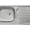 Held Möbel Spülenschrank inkl Spüle PISA BxTxH 120 x 60 x 86 cm wildeiche matt zerlegt Anschlag reversibel 667.6310