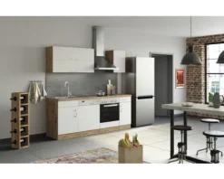 Held Möbel Spülenschrank inkl Spüle Sorrento BxTxH 110 x 60 x 86 cm weiß matt zerlegt 478.6279