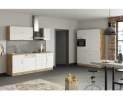 Held Möbel Spülenschrank inkl Spüle Sorrento BxTxH 110 x 60 x 86 cm weiß matt zerlegt 478.6279