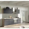Held Möbel Spülenschrank inkl Spüle PISA BxTxH 120 x 60 x 86 cm grau matt zerlegt Anschlag reversibel 665.6311
