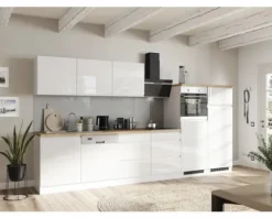 Held Möbel Spülenschrank Kiel BxTxH 120 x 60 x 86 cm weiß hochglanz zerlegt 667.6341