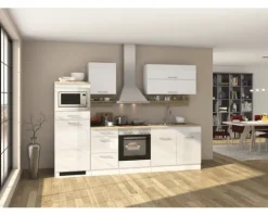 Held Möbel Spülenschrank Mailand BxTxH 100 x 60 x 85 cm weiß hochglanz zerlegt 476.6210