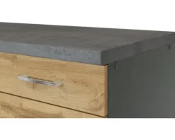 Held Möbel Unterschrank mit Drehtür Sorrento BxTxH 50 x 60 x 86 cm eiche hell matt zerlegt Anschlag reversibel 409.6282