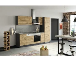 Held Möbel Unterschrank mit Drehtür Sorrento BxTxH 50 x 60 x 86 cm eiche hell matt zerlegt Anschlag reversibel 409.6282