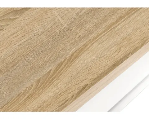 Held Möbel Unterschrank mit Schublade und Drehtür Mailand BxTxH 100 x 60 x 85 cm weiß hochglanz zerlegt 423.6210