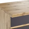 Held Möbel Unterschrank mit Schublade und Drehtür PISA BxTxH 180 x 60 x 86 cm grau matt zerlegt Anschlag reversibel 467.1.6311