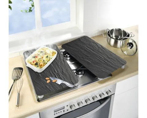 Herdabdeckplatten Universal Schiefer 2er Set