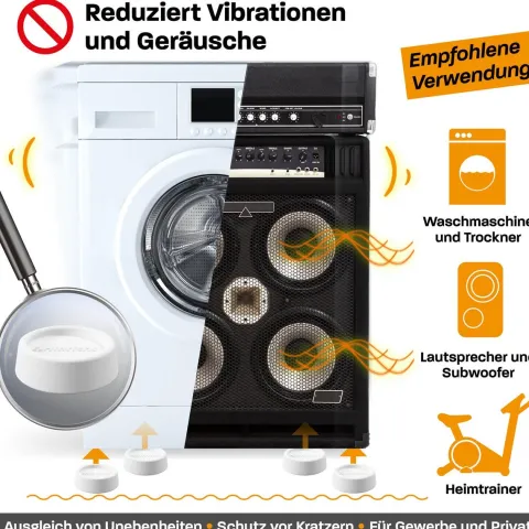 Hinrichs Schwingungsdämpfer weiß 4 Stück