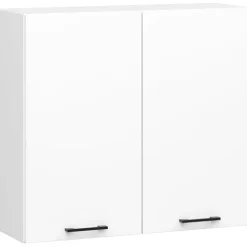 Hängeschrank Küchenschrank AKORD OLIWIA W 80 cm H720 Weiß 2 Türen, 2 Regalböden 80x72x30 cm