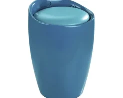 Hocker Wenko Candy Petrol mit Aufbewahrung