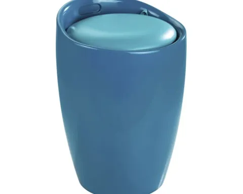 Hocker Wenko Candy Petrol mit Aufbewahrung