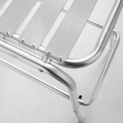 Hoher Aluminiumhocker Soho 62 x 45 x 100 cm - Oviala