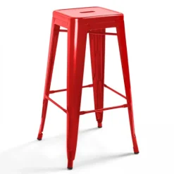 Hoher industrieller Metallhocker 43 x 43 x 76 cm - Oviala