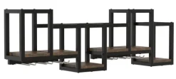 Holz Wandregal Gewürze Gläser Regal Küche Kolari M