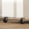 HOMCOM Kücheninsel Küchenwagen auf Rollen mit abklappbarer Arbeitsplatte, Küchenschrank mit Schublade Gewürzregal Ablage Handtuchhalter, Servierwagen Rollwagen für Küche und Esszimmer 120x68x85cm Weiß