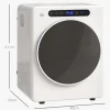 HOMCOM Mini Ablufttrockner 3 kg Wäschetrockner mit Desinfektion, 6 Programmen, 1000W Trockner mit Touch-Screen, 3 Temperaturen und Timer, für Wohnmobile, Haus, Weiß